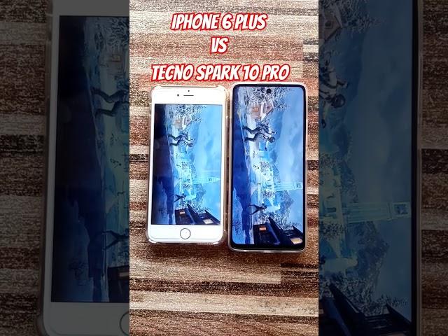 Tecno spark 10 pro vs iphone 6 plus | PUBG test Tecno spark 10 pro vs iphone 6 plus