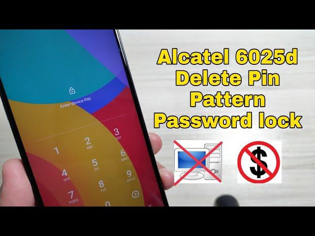 How to hard reset Alcatel 1S 2021, (6025d, 6025h). Unlock pin, pattern, password lock.