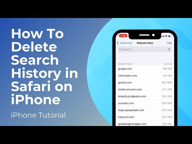 How To Delete Search History in Safari on iPhone | Clear Browsing History