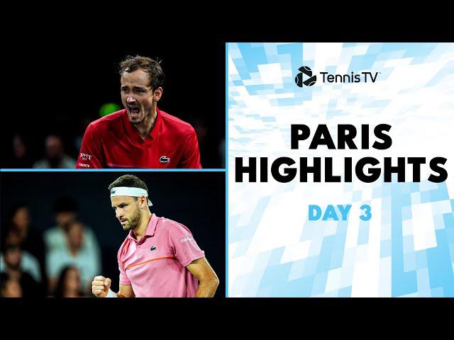 Medvedev & Popyrin Clash; Dimitrov, Rune & More Feature | Paris 2024 Day 3 Highlights