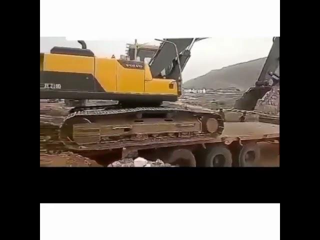 what a fail | excavator loading time  accident