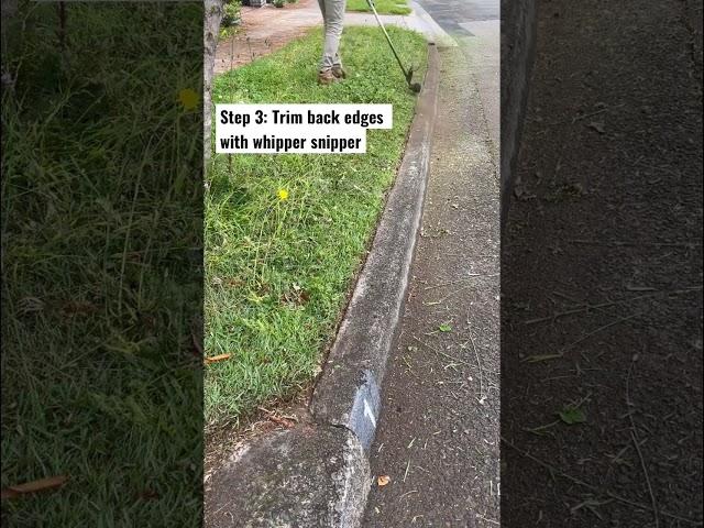 How to cut an overgrown edge #gardening #tutorial #satisfying