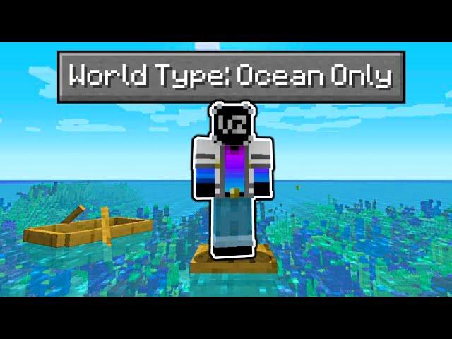 Can You Beat Minecraft in a World that's ONLY Ocean?