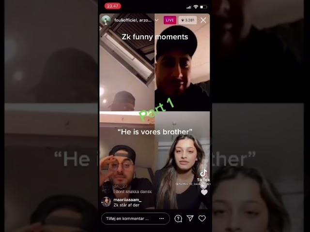 ZK sjoveste live clips ZK og Fouli Instagram live