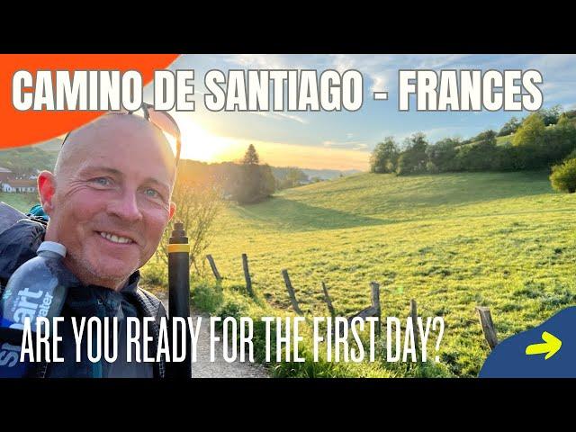 The LONG climb on Day 1 of Camino de Santiago Frances | 2023 Huge Camino Day 1