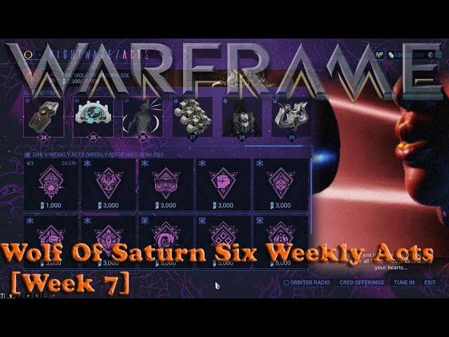 Warframe - Wolf Of Saturn Six Weekly Acts [Week 7]