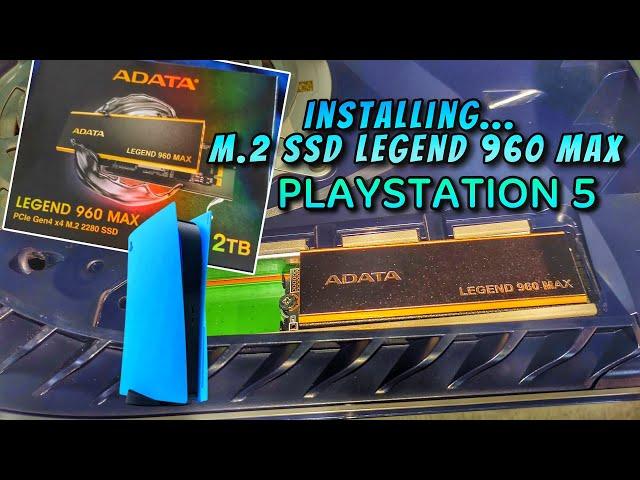 INSTALLING... M.2 SSD "ADATA LEGEND 960 MAX 2TB" PS5 and READ SPEED MOVING GAME!!