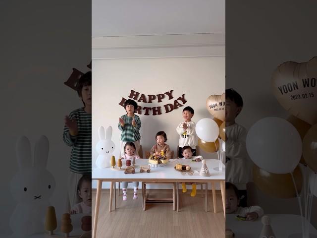 유누의 두번째 생일 #두돌생일파티 #두돌생일 #두돌 #두돌아기