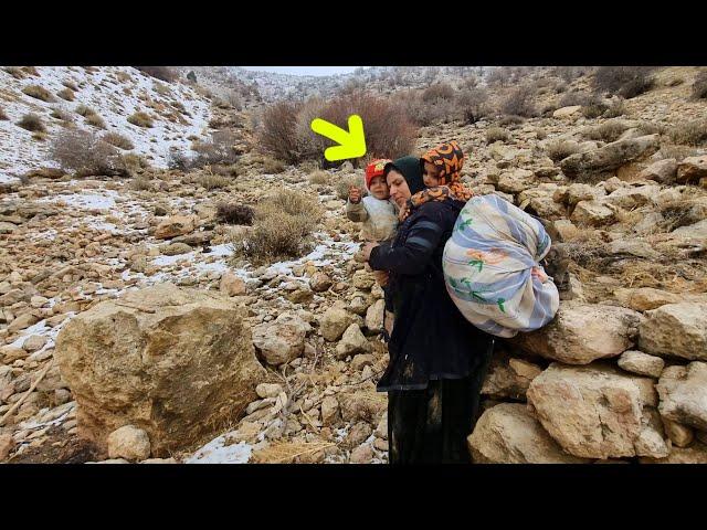 A single mother: a quest to find shelter in the mountains