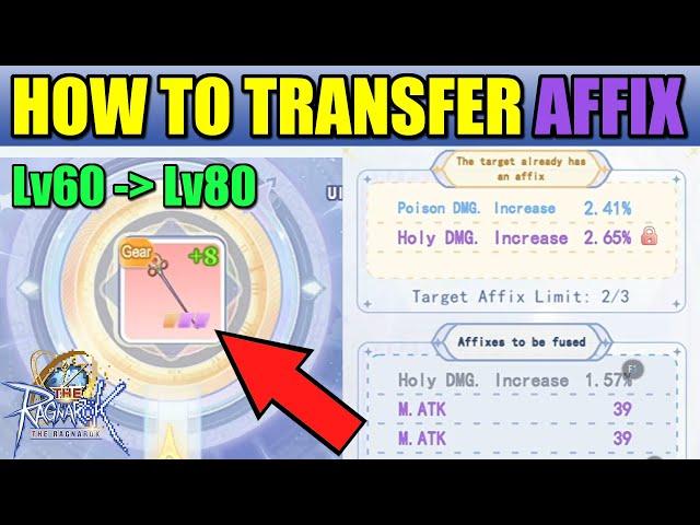 HOW TO TRANSFER AFFIX AND COMPLETE YOUR MYTHIC GEAR SET IN THE RAGNAROK