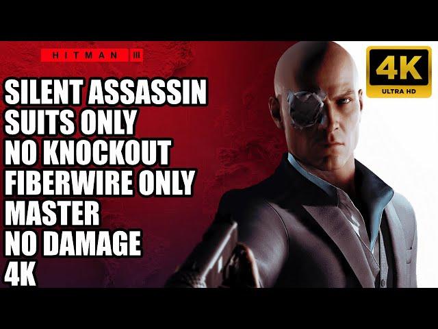 Hitman Trilogy - Silent Assassin / Suits Only / Fiber Wire Only / Master / No Damage / FULL GAME 4K