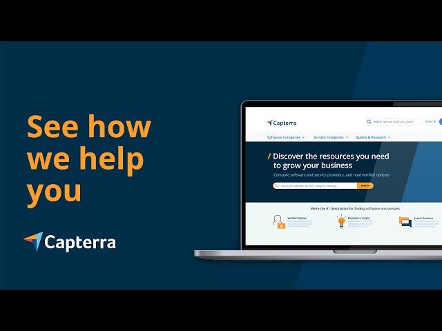 Find top business software and services with Capterra