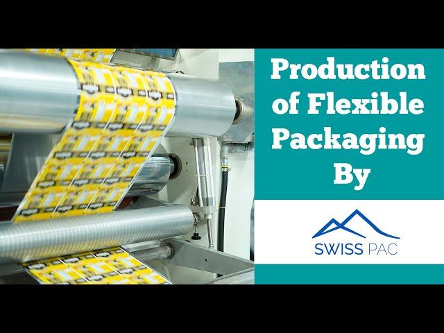 Production of Flexible Packaging, Stand Up Pouches, Coffee Bags, Flat bottom pouches by Swiss Pac