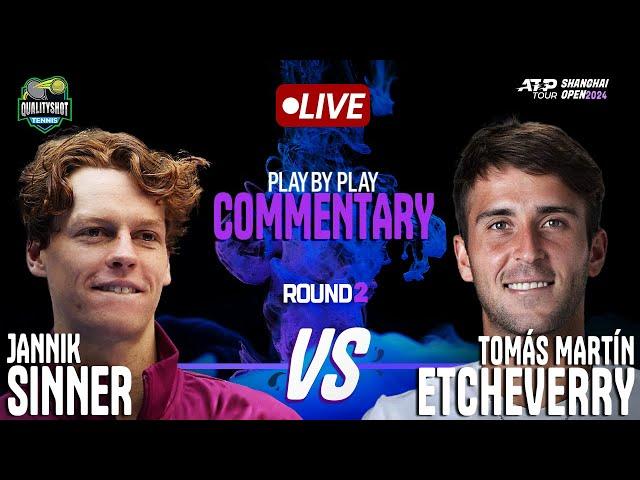 SINNER vs ETCHEVERRY | ATP Shanghai Masters 2024 | LIVE Tennis Play-by-Play Stream