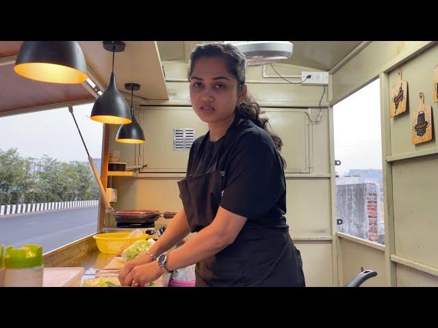 Nidhi Serves Paneer Sub Sandwich in Surat | Street Food