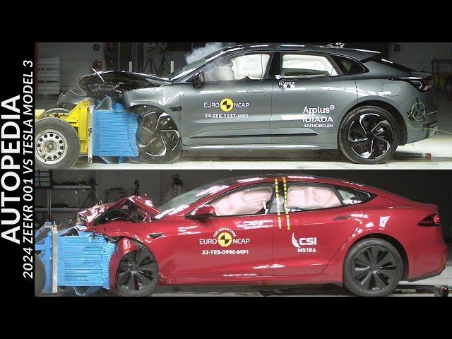 2024 Zeekr 001 vs. Tesla Model S: Euro NCAP Crash Test Comparison