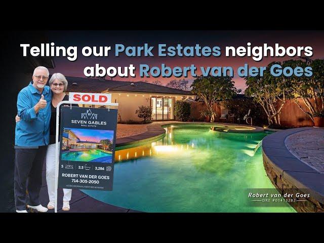 Telling our Park Estates neighbors about Robert van der Goes