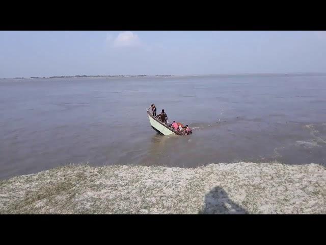 A Ferry Boat Sank with 32 Passengers In The Brahmaputra River, South Salmara, Dhubri,Assam