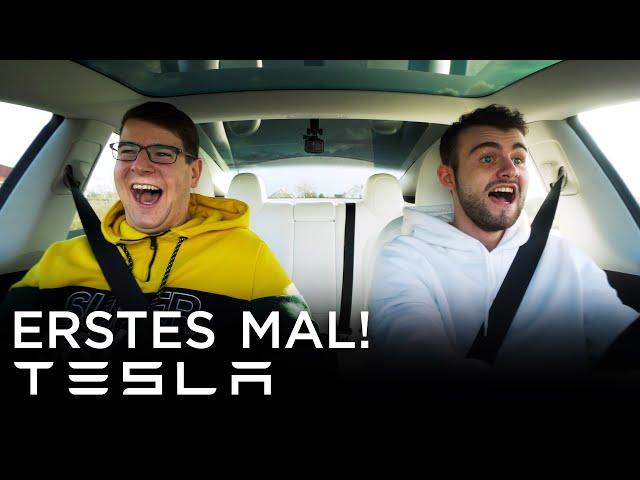 Mein erstes Mal Tesla fahren! (Tesla Model 3 Performance)