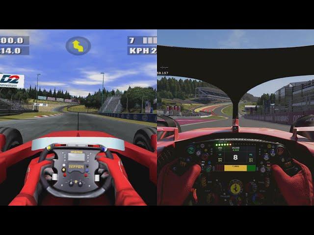 Evolution of Cockpit View in F1 Racing Games (1997 - 2024)