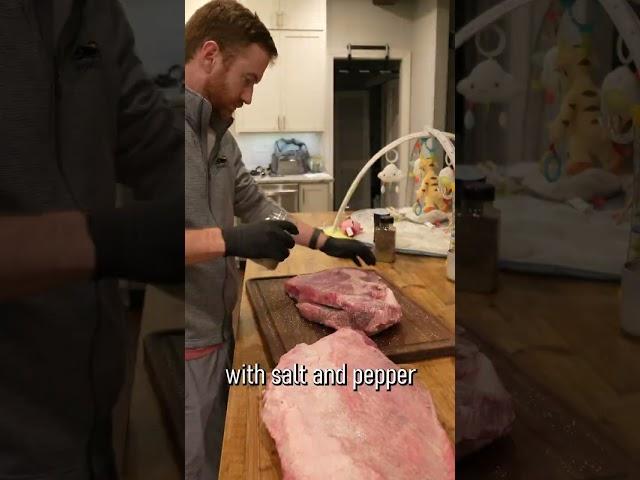 Smoking a Brisket in a Weber Kettle with the Snake Method