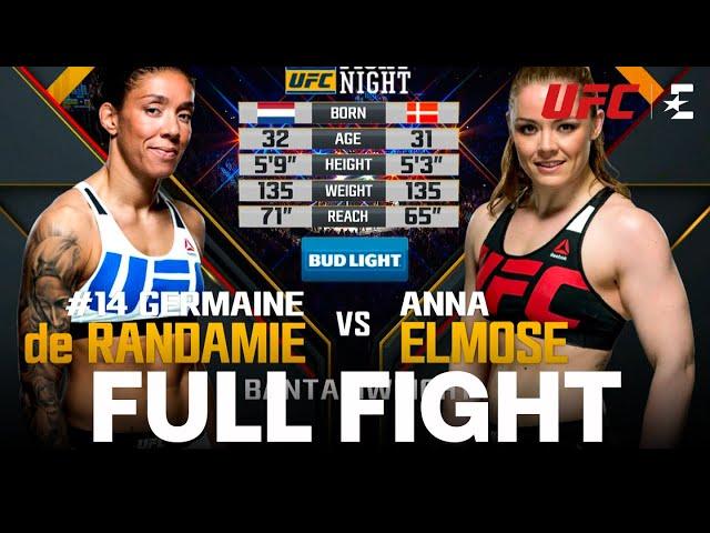 UFC Rotterdam: Germaine de Randamie VS.Anna ELMOSE | Full Fight