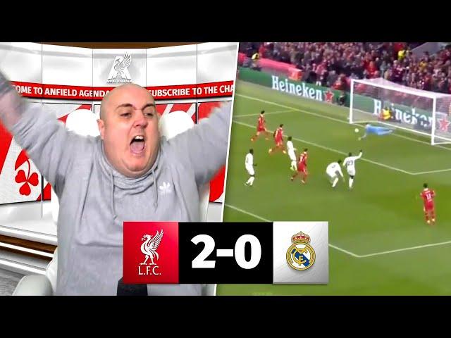 LIVERPOOL FAN REACTS TO LIVERPOOL 2-0 REAL MADRID HIGHLIGHTS