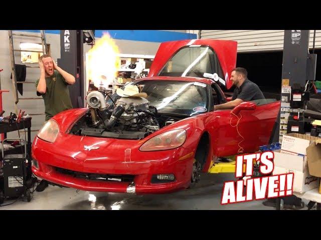 The Auction Corvette COMES TO LIFE w/New Turbo Setup! (Launch Control is Unreal)