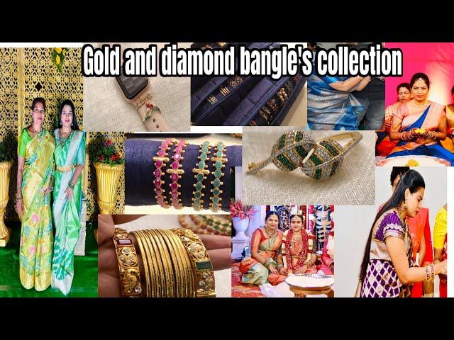 Gold and diamond bangle’s collection 