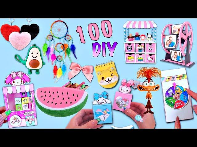 100 DIY - EASY LIFE HACKS AND DIY PROJECTS  - School Supplies - Room Decor and more...