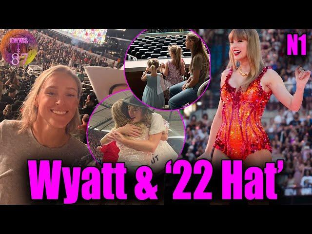 OMG! Taylor CRYING while giving the '22 Hat' to Wyatt Kelce at Eras Tour Miami N1