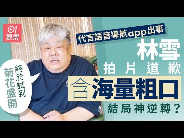 林雪代言語音導航app出事 用粗口拍道歉片演藝界第一人｜01娛樂｜林雪｜粗口｜語音導航｜不似預期