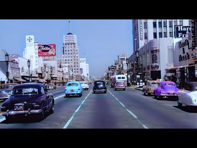 Early 1950s Los Angeles | 4k and Remastered