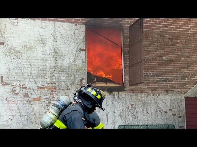 FDNY Bronx 3rd Alarm Heavy Fire Throughout a  1 Story Warehouse