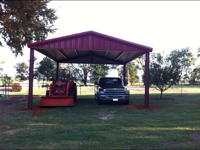 How To Build An All Metal Carport ~ From Start To Finish