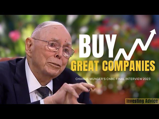 The Real Money is in Great Companies - Charlie Munger's Investment Philosophy | CNBC 2023 【CCM 327】