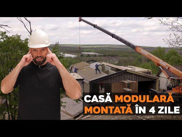 Casă asamblată în 4 zile. Află cum se montează o casă modulară.