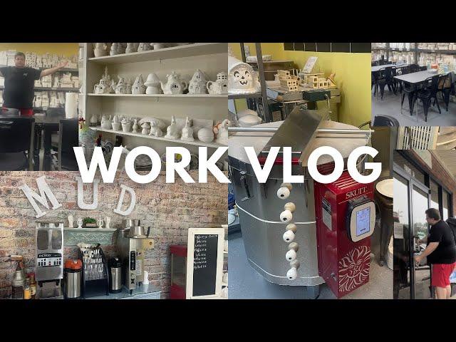 COME TO WORK WITH ME| CERAMIC SHOP MANAGER | SLOW MONDAYS