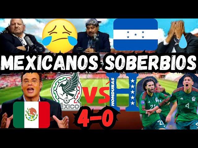 HONDUREÑOS TRISTES : MEXICANOS SOBERBIOS !! FURIOSOS POR LA GOLEADA AUN NO LO OLVIDAN SUFREN DERROTA