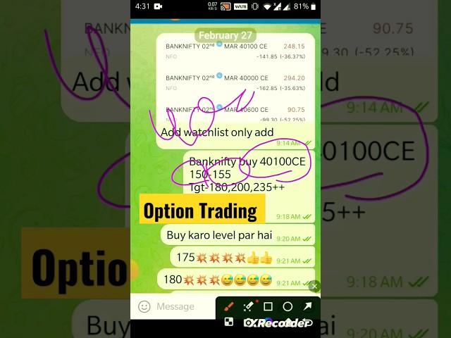 best telegram channel Options Trading #optionstrading #telegram#best