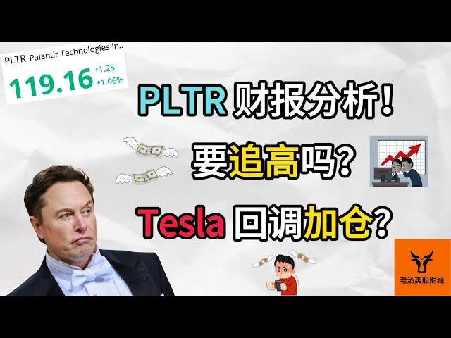 Palantir财报分析! 要追高吗? Tesla回调加仓?【美股分析】