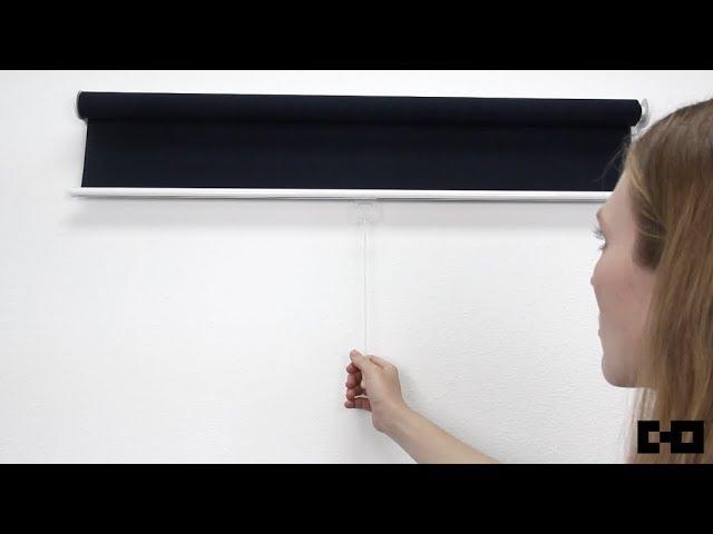 Chicology Home | Snap-n'-Glide Cordless Roller Shade Tutorial - Attach Cord + Demo (Step 6/6)