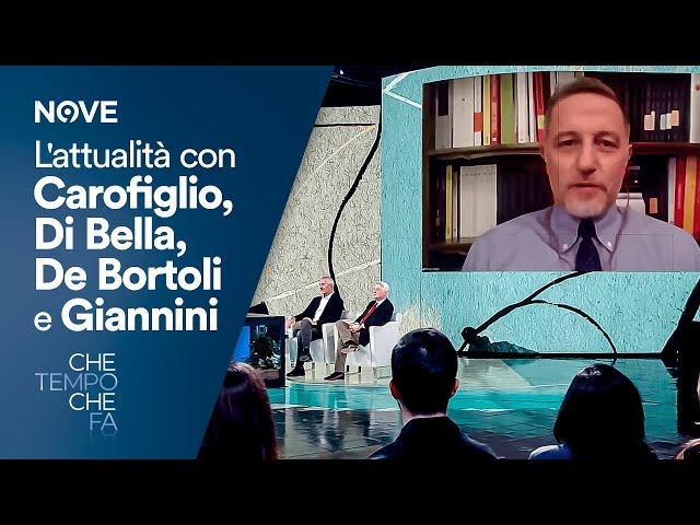 L'attualità con Carofiglio, Di Bella, De Bortoli e Giannini | Che tempo che fa