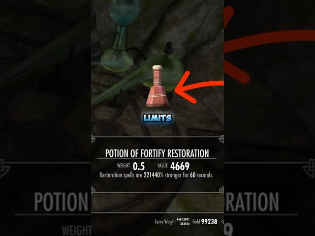 Skyrim: How To Make Restoration Glitch Potion!! #gaming #gamingchannel #youtube