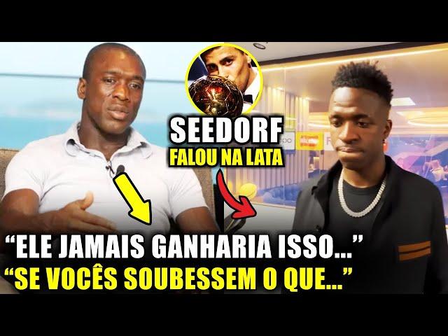  NOSSA! Olha o que o SEEDORF FALOU DE VINI JR E DA BOLA DE OURO ”NÃO MERECIA ISSO, COVARDIA”