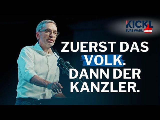 Zuerst das Volk. Dann der Kanzler.