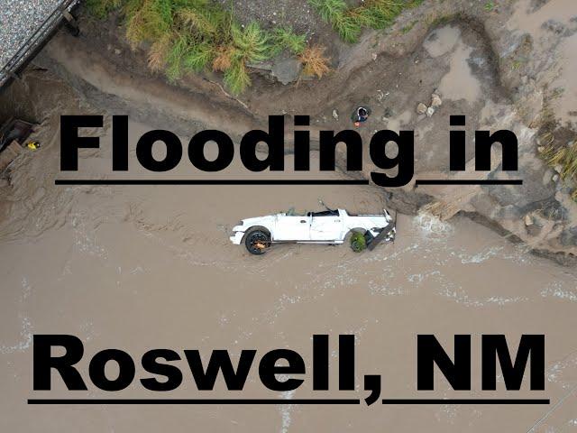 Roswell, New Mexico Flood 10/2024. A 100 year flood.  Natural Disasters.