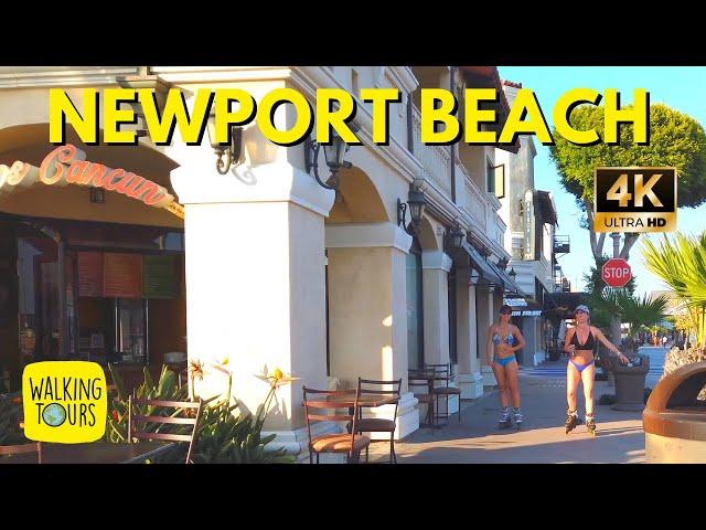 Walking around Balboa Pier & Fun Zone in Newport Beach CA | 4K Walking Tour