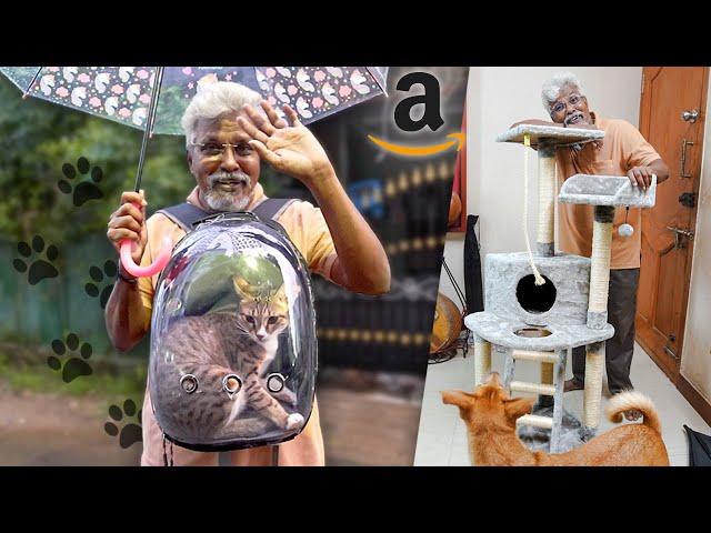 Testing AMAZON PET PRODUCTS on CATS! 