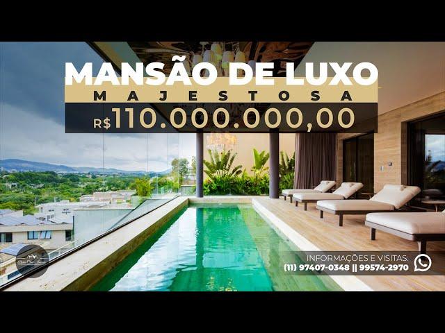 MANSÃO DE R$110.000.000,00 - ALTÍSSIMO LUXO EM ALPHAVILLE | TAMBORÉ - SP